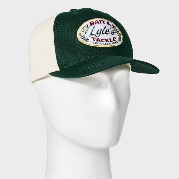 Men's Fish Trucker Baseball Hat – Green & White