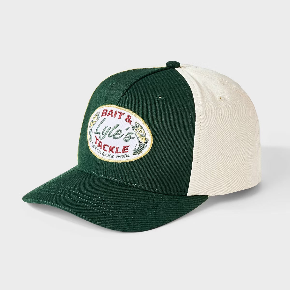 Men's Fish Trucker Baseball Hat – Green & White