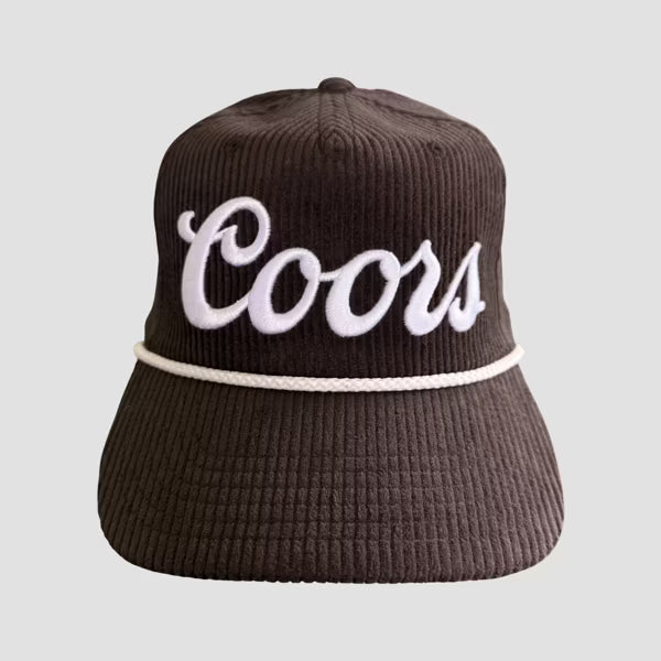 Coors Men's Brown Corduroy Baseball Cap