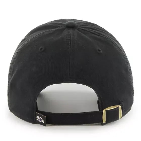 Men's Baltimore Ravens Black Adjustable Baseball Cap