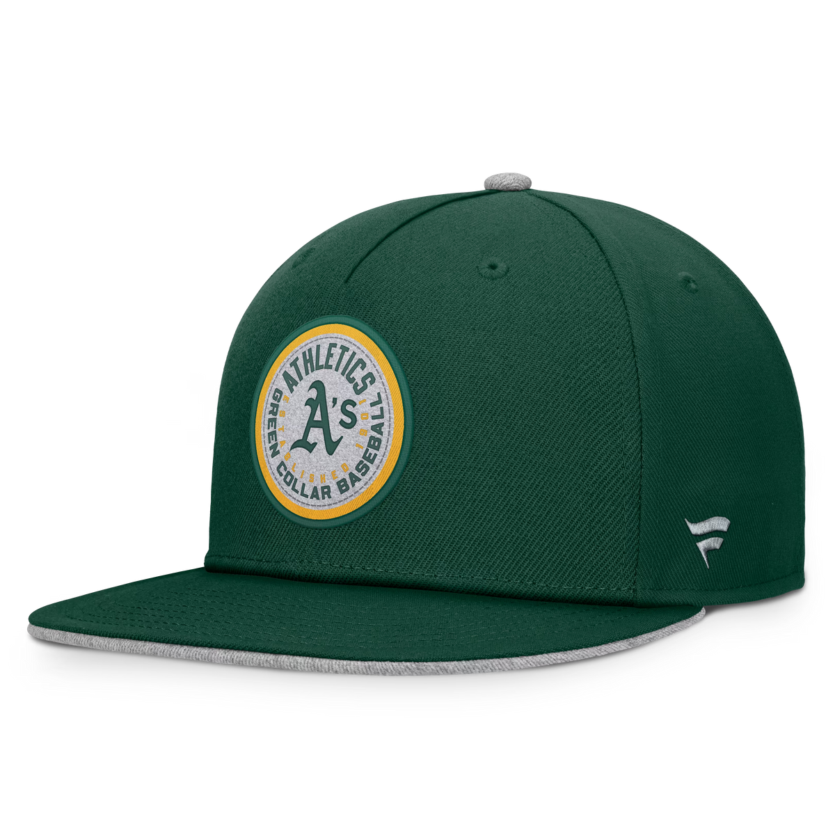 Men's Green Athletics Velo Snapback Hat – Modern Five-Panel Cap