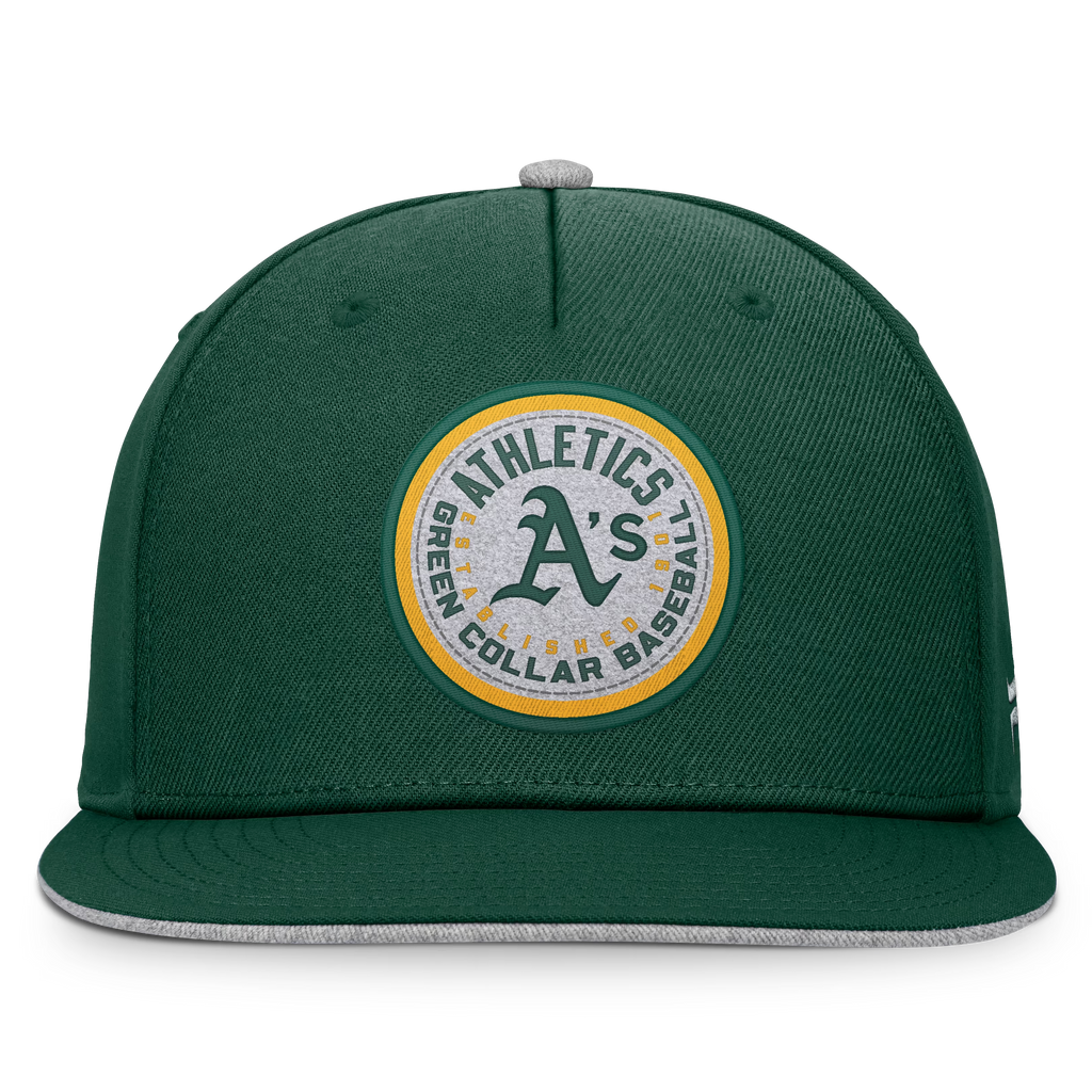 Men's Green Athletics Velo Snapback Hat – Modern Five-Panel Cap