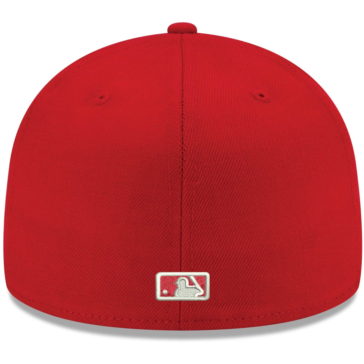 Men's Athletics Red &amp; White Logo Fitted Baseball Hat