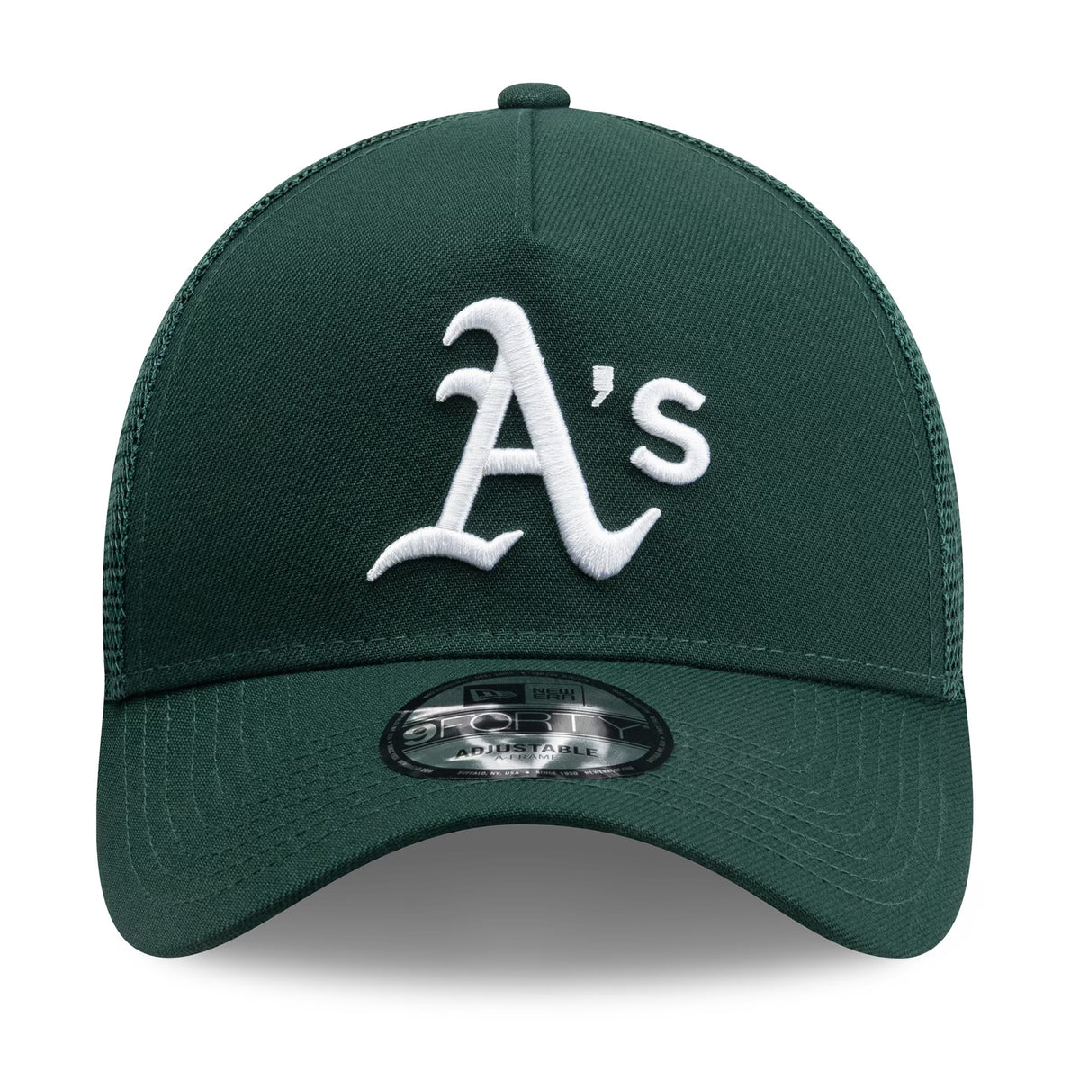 Men's Green Athletics Side Script Trucker Hat – Adjustable Baseball Cap