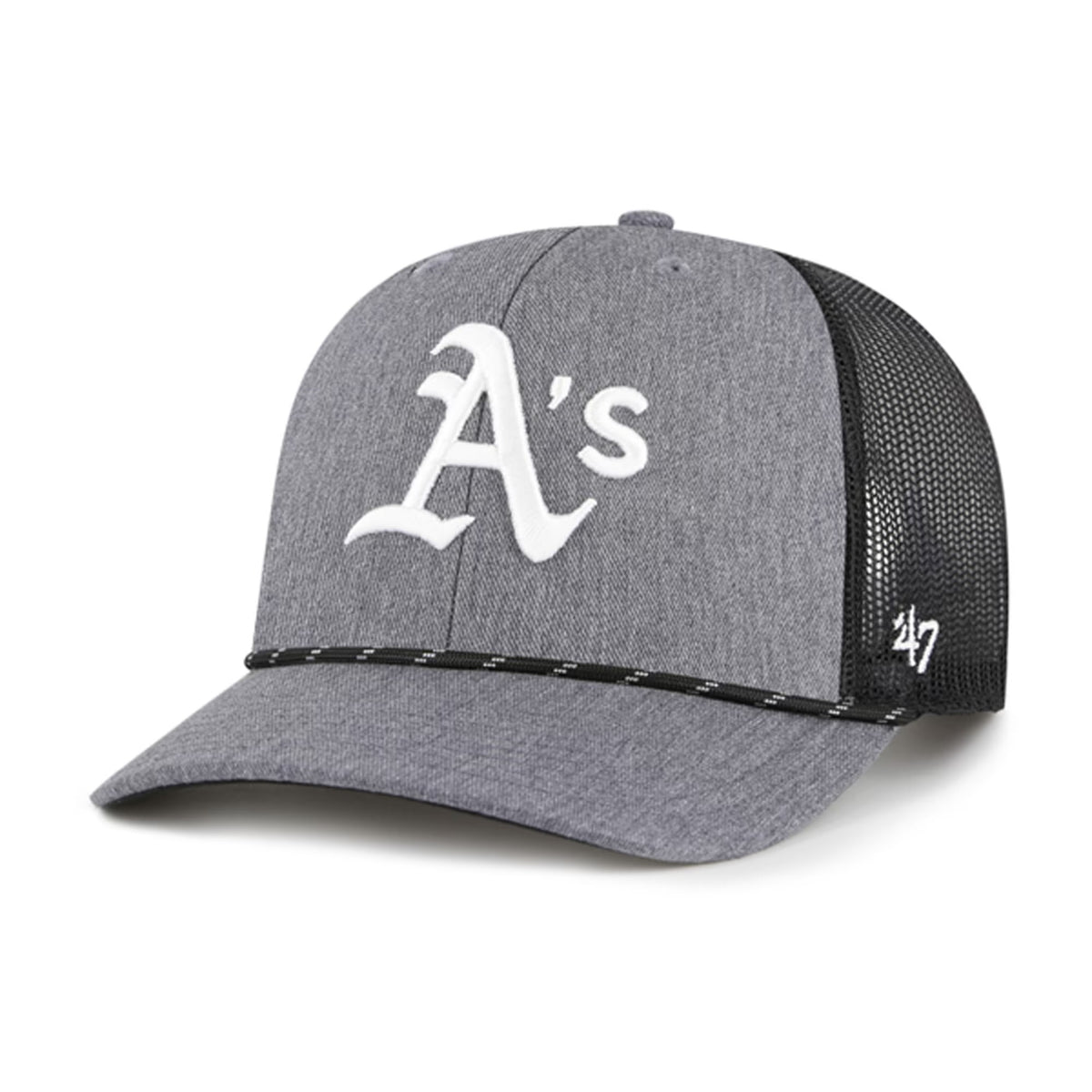 Men's Charcoal Rope Trucker Hat – Athletics Style