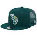 Men's Green Athletics Vintage Trucker Snapback Hat – Retro Baseball Style