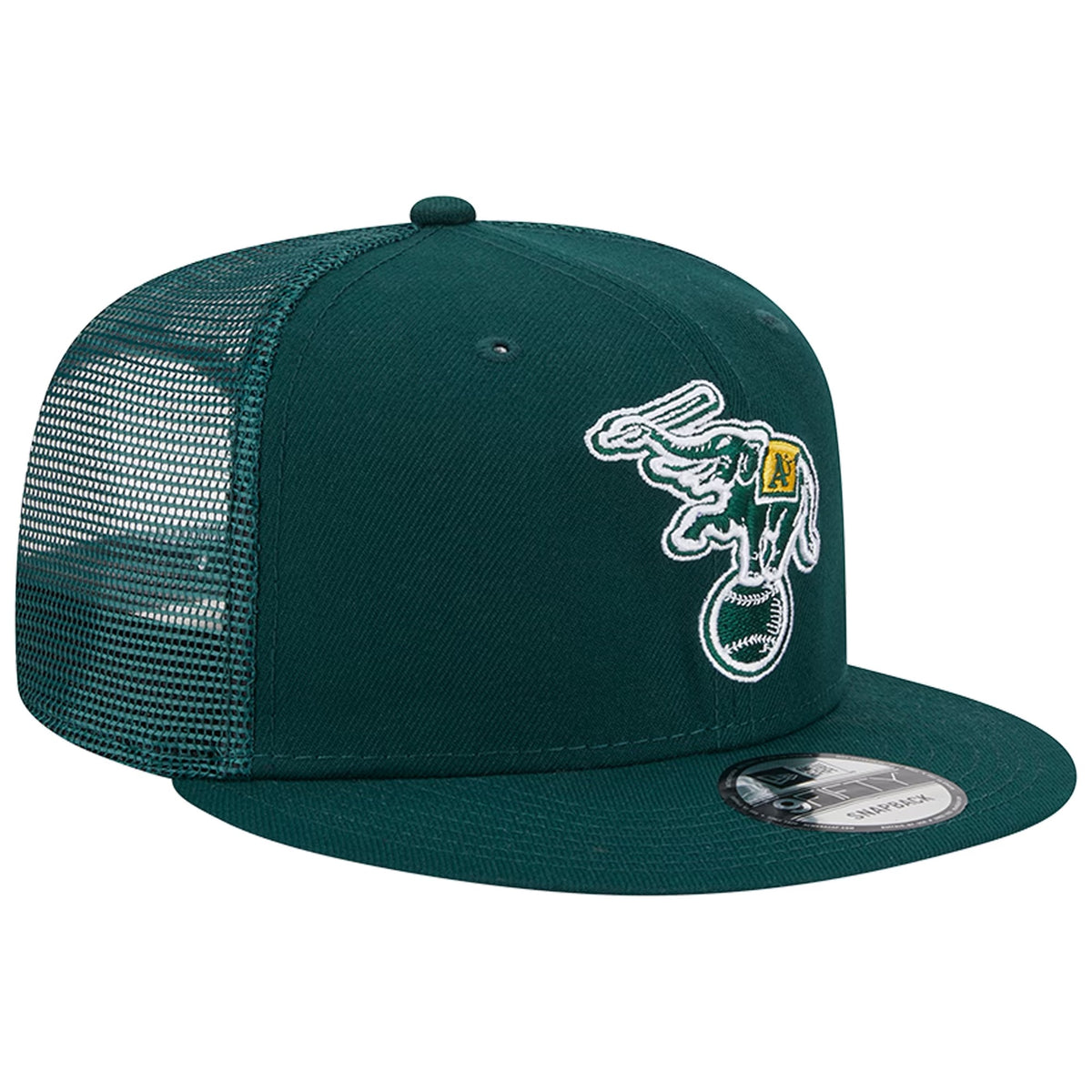 Men's Green Athletics Vintage Trucker Snapback Hat – Retro Baseball Style