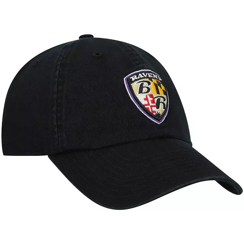 Men's Baltimore Ravens Black Adjustable Baseball Cap