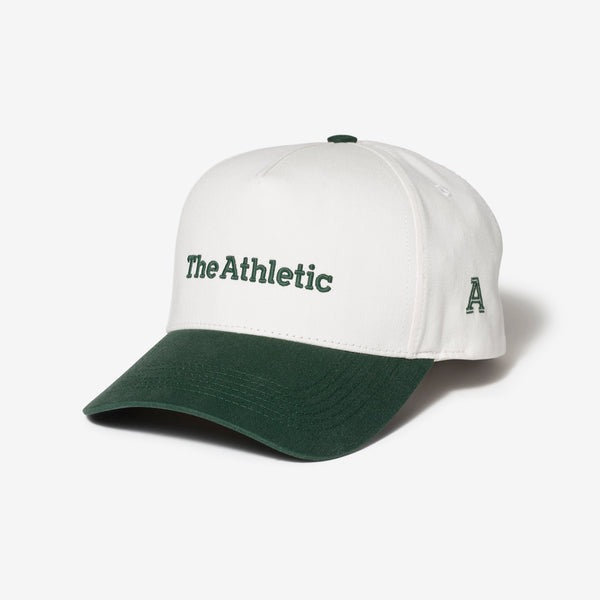 The Athletic Green &amp; White Adjustable Snapback Cap