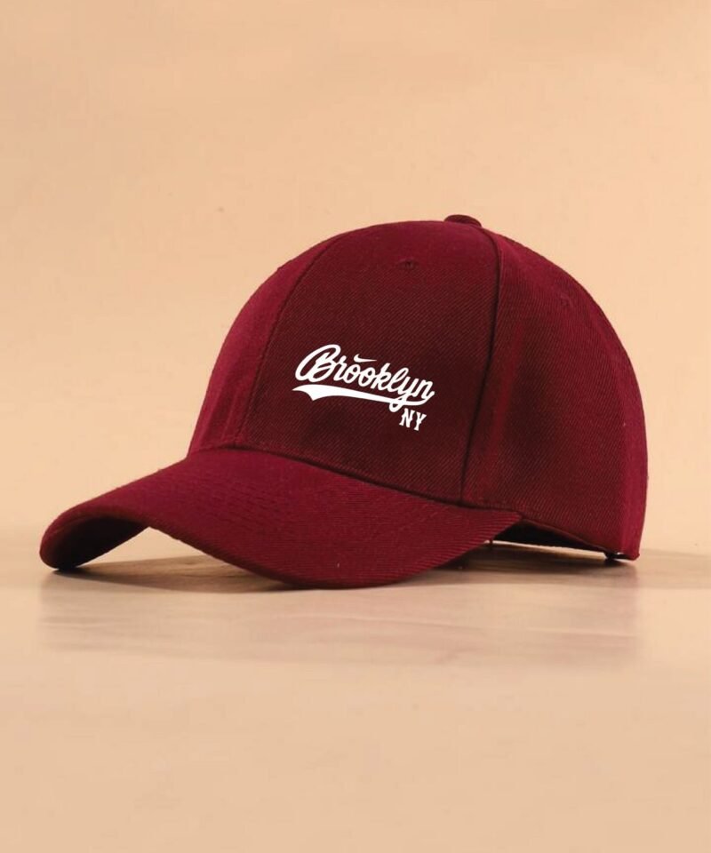 Maroon Brook Printed Cap